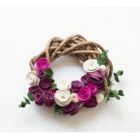 Ecofriendly Artificial Handmade Felt Flowers Hair Wreath In Beautiful Life