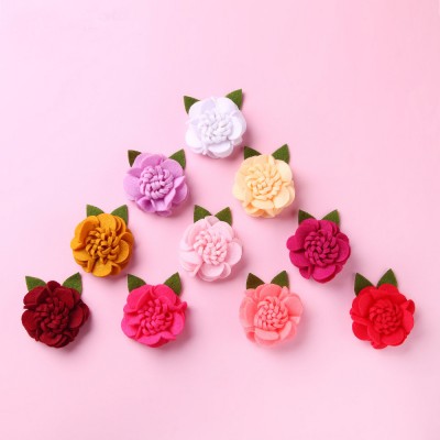 Die Cut DIY Pretty Soft Felt Flowers For Sale